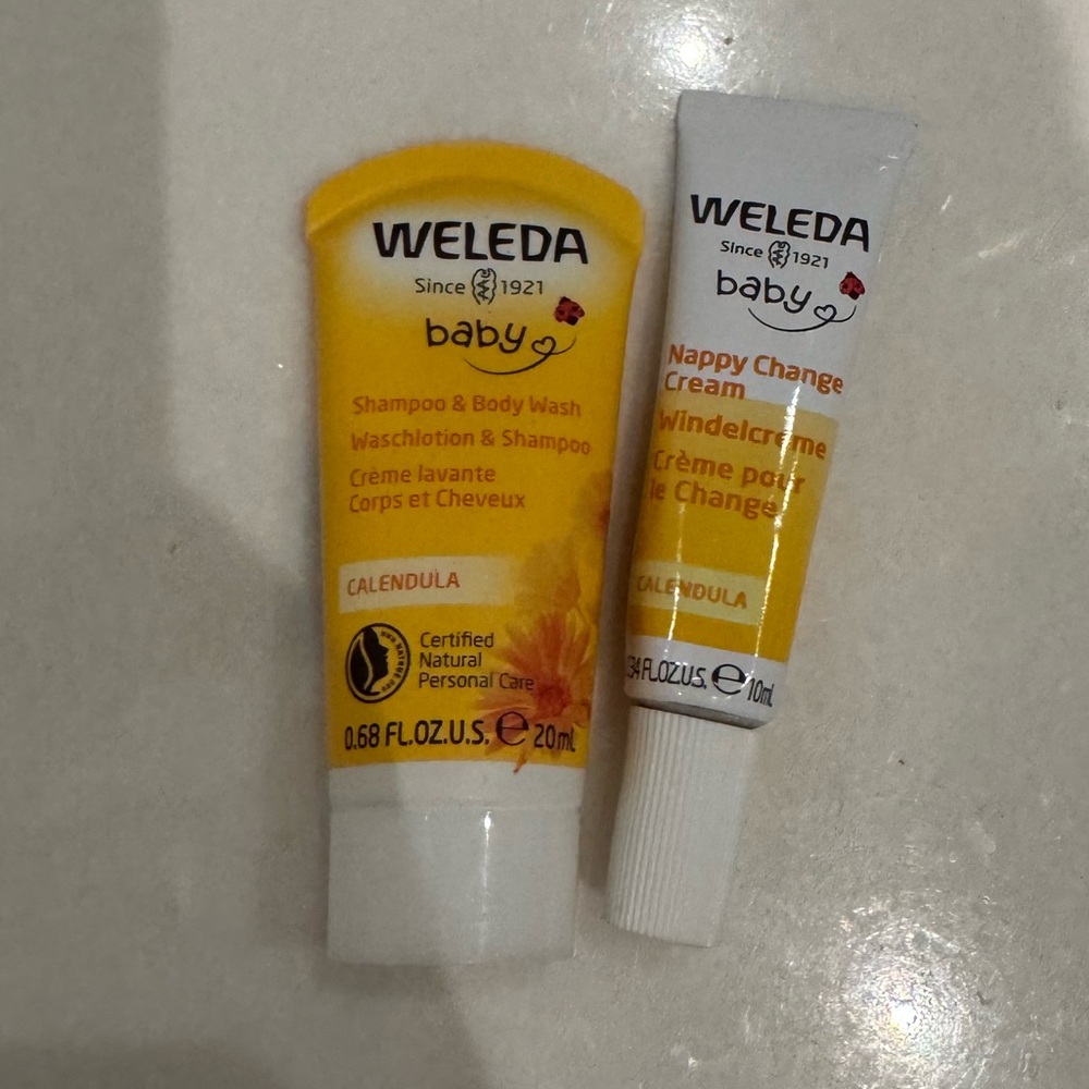 Weleda Baby Shampoo+Body Wash and Nappy Change Cream Set